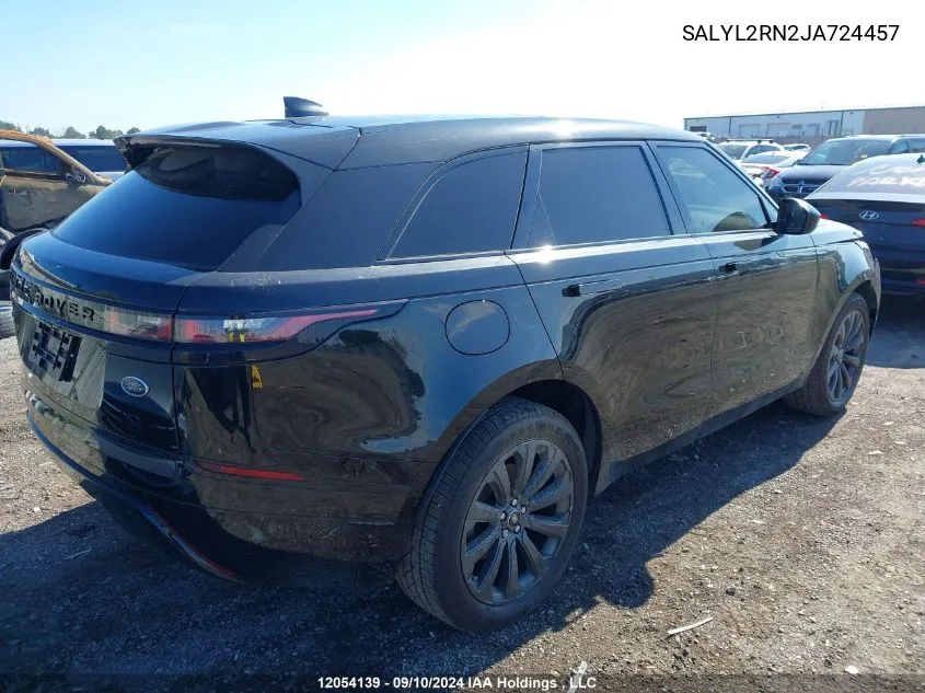 2018 Land Rover Range Rover Velar VIN: SALYL2RN2JA724457 Lot: 12054139