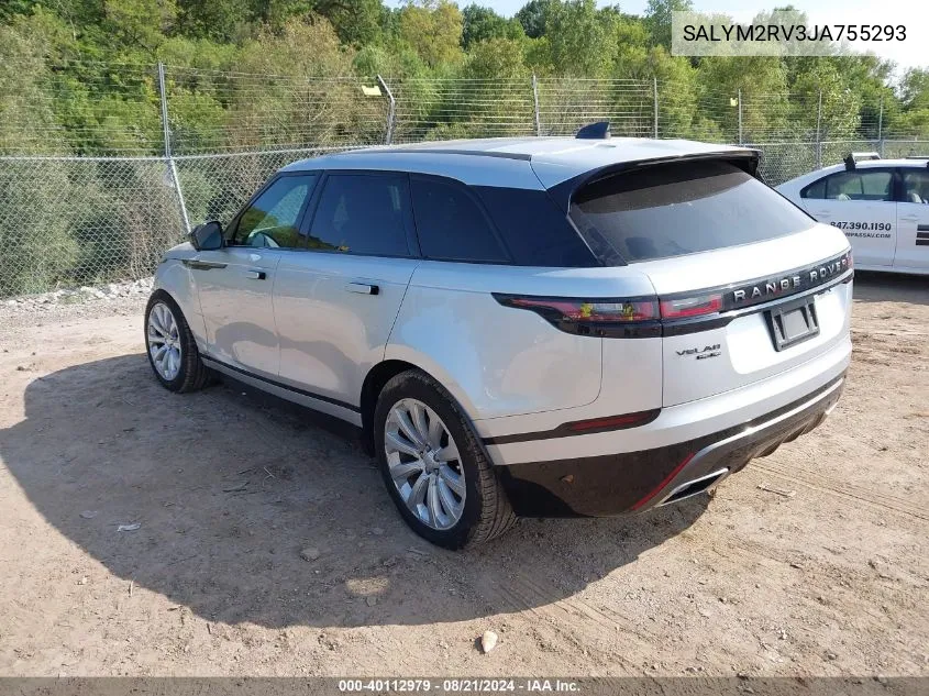 SALYM2RV3JA755293 2018 Land Rover Range Rover Velar P380 First Edition/P380 Hse R-Dynamic