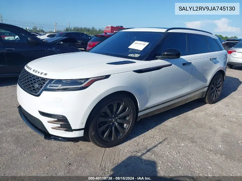 2018 Land Rover Range Rover Velar P380 Se R-Dynamic VIN: SALYL2RV9JA745130 Lot: 40119738