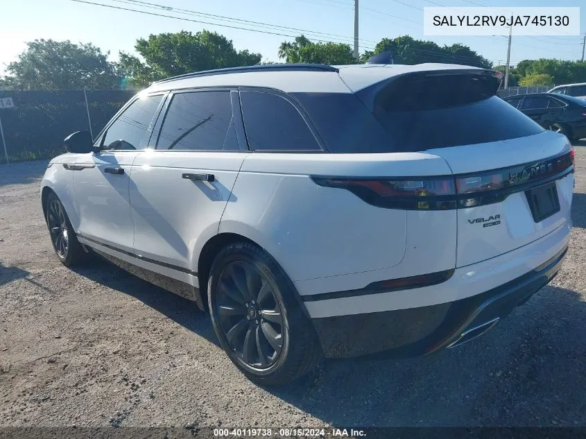 SALYL2RV9JA745130 2018 Land Rover Range Rover Velar P380 Se R-Dynamic