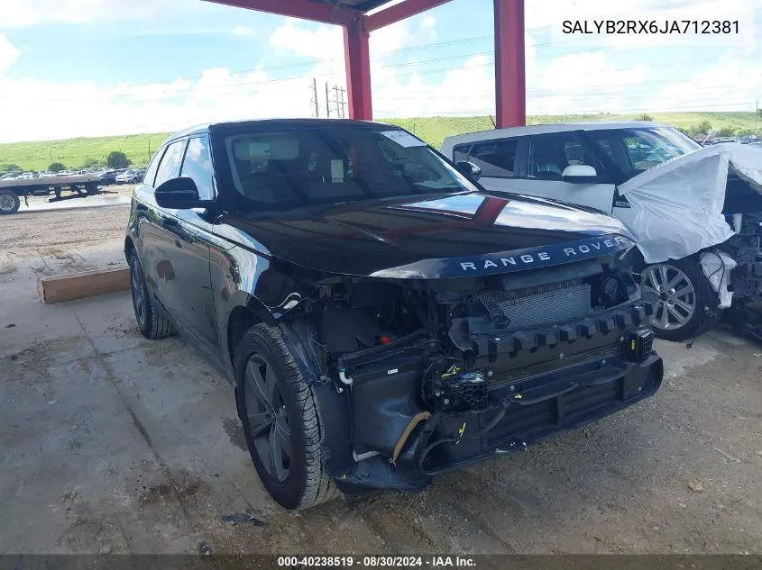 SALYB2RX6JA712381 2018 Land Rover Range Rover Velar P250 S