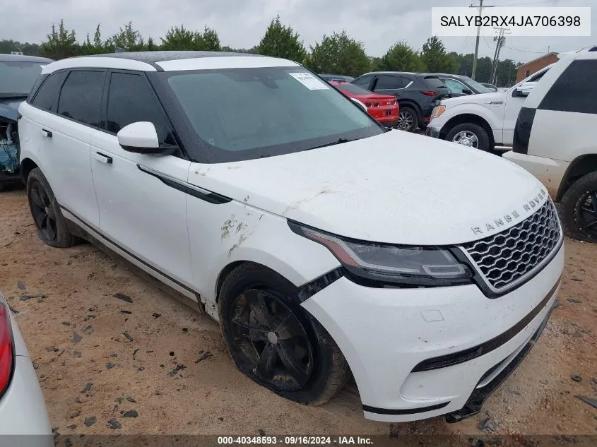 SALYB2RX4JA706398 2018 Land Rover Range Rover Velar S