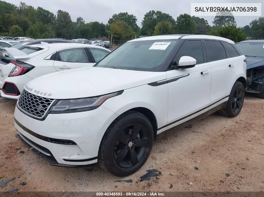 SALYB2RX4JA706398 2018 Land Rover Range Rover Velar S