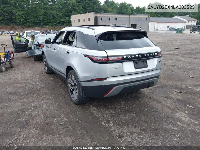 2020 Land Rover Range Rover Velar P250 S VIN: SALYB2EX4LA283525 Lot: 40133658