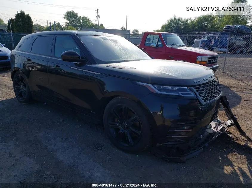 SALYK2FV3LA263411 2020 Land Rover Range Rover Velar P340 R-Dynamic S