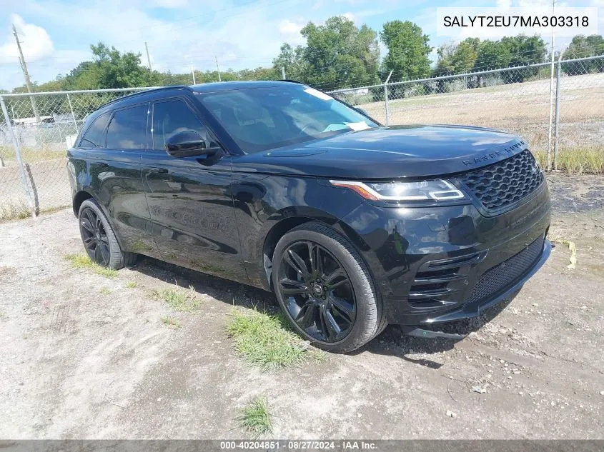 2021 Land Rover Range Rover Velar P340 R-Dynamic S VIN: SALYT2EU7MA303318 Lot: 40204851