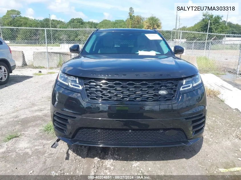 2021 Land Rover Range Rover Velar P340 R-Dynamic S VIN: SALYT2EU7MA303318 Lot: 40204851