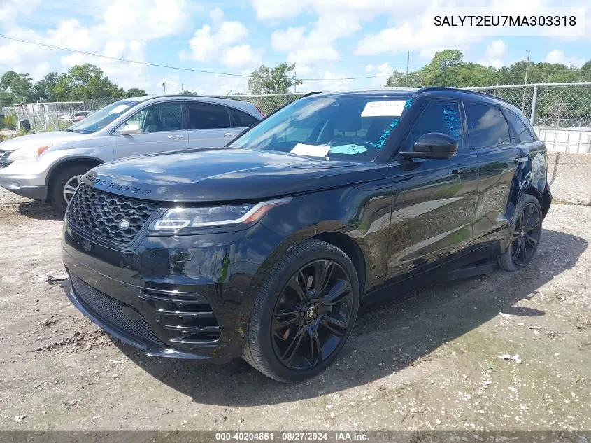 2021 Land Rover Range Rover Velar P340 R-Dynamic S VIN: SALYT2EU7MA303318 Lot: 40204851