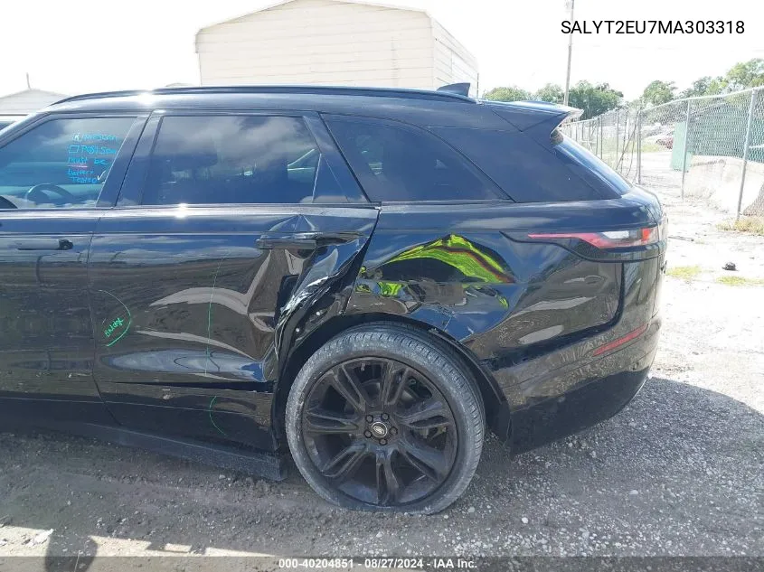 2021 Land Rover Range Rover Velar P340 R-Dynamic S VIN: SALYT2EU7MA303318 Lot: 40204851