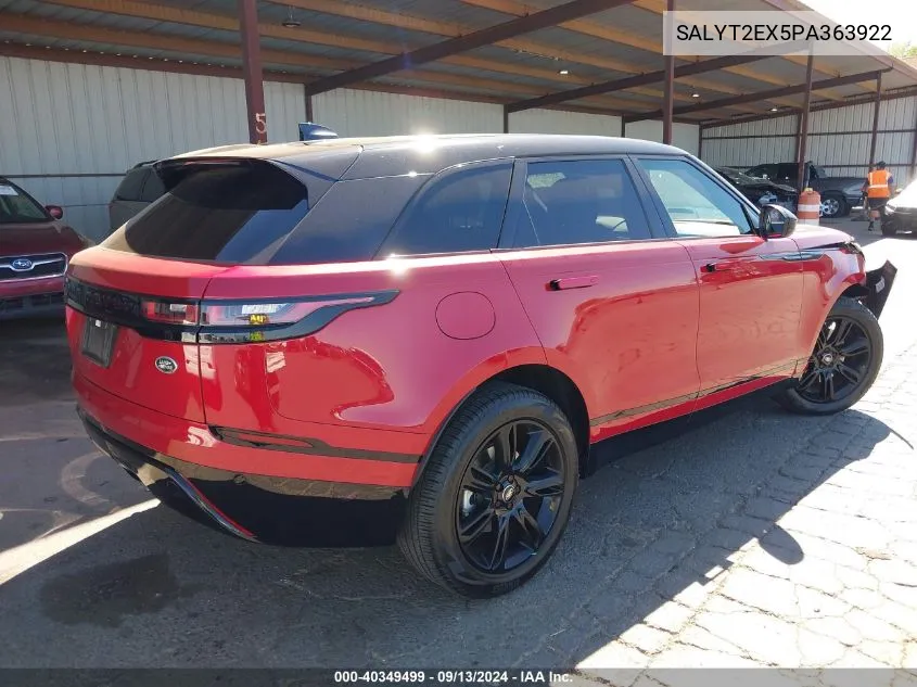 2023 Land Rover Range Rover Velar P250 R-Dynamic S VIN: SALYT2EX5PA363922 Lot: 40349499