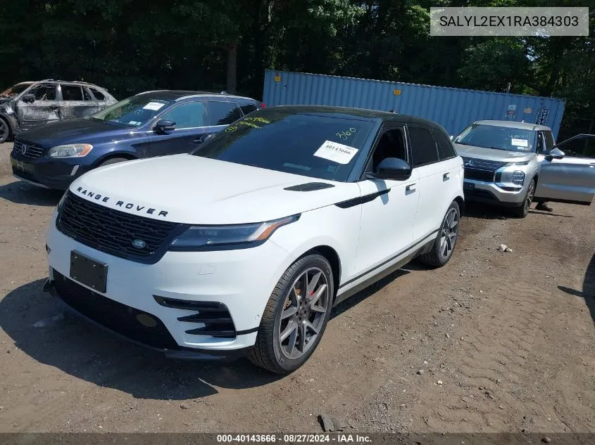 2024 Land Rover Range Rover Velar P250 Dynamic Se VIN: SALYL2EX1RA384303 Lot: 40143666