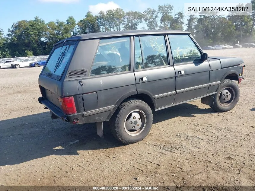 SALHV1244KA358282 1989 Land Rover Range Rover