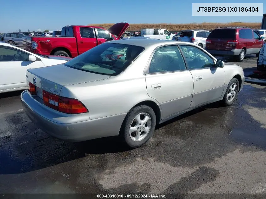 1999 Lexus Es 300 300 VIN: JT8BF28G1X0186404 Lot: 40316010