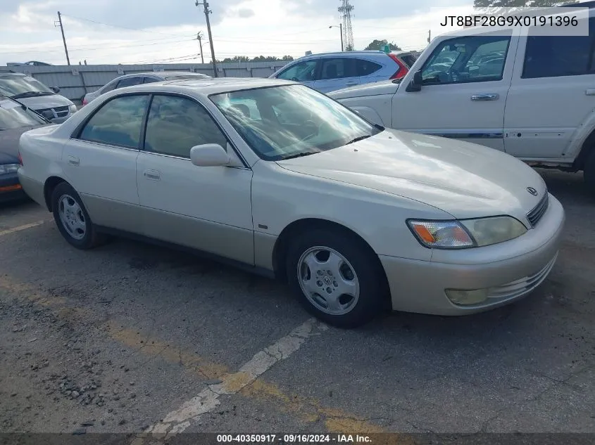 1999 Lexus Es 300 VIN: JT8BF28G9X0191396 Lot: 40350917