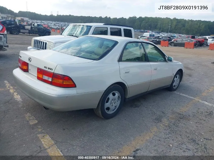 1999 Lexus Es 300 VIN: JT8BF28G9X0191396 Lot: 40350917