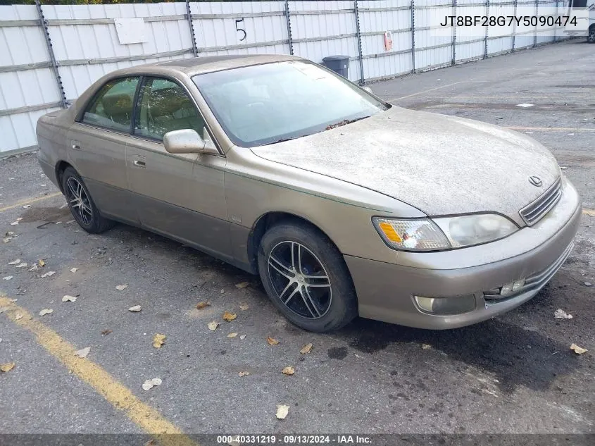 JT8BF28G7Y5090474 2000 Lexus Es 300