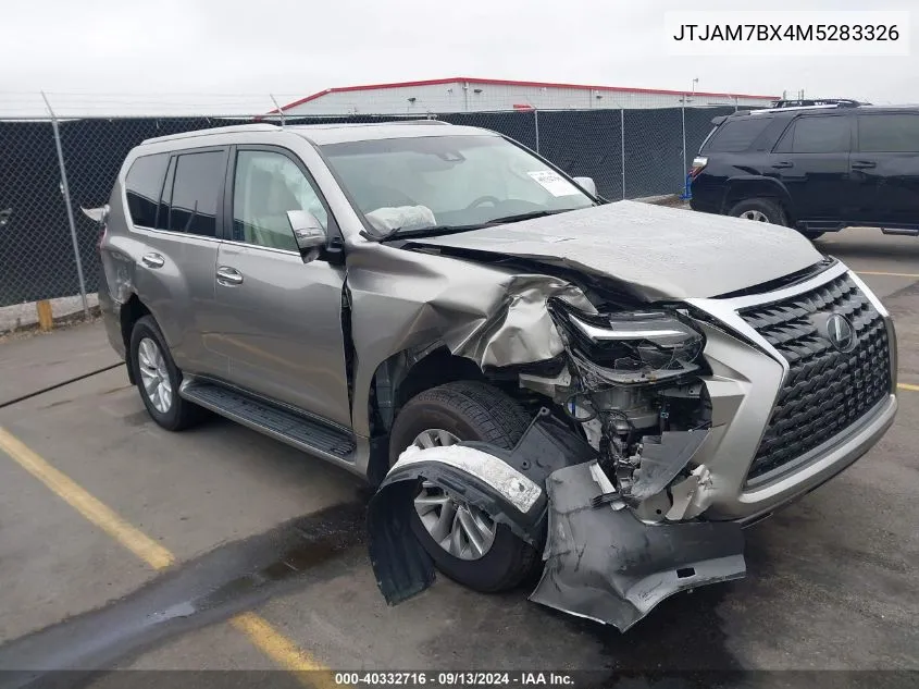 2021 Lexus Gx 460 Premium VIN: JTJAM7BX4M5283326 Lot: 40332716