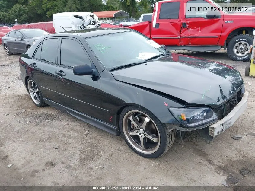 2001 Lexus Is 300 VIN: JTHBD182X10028512 Lot: 40376252