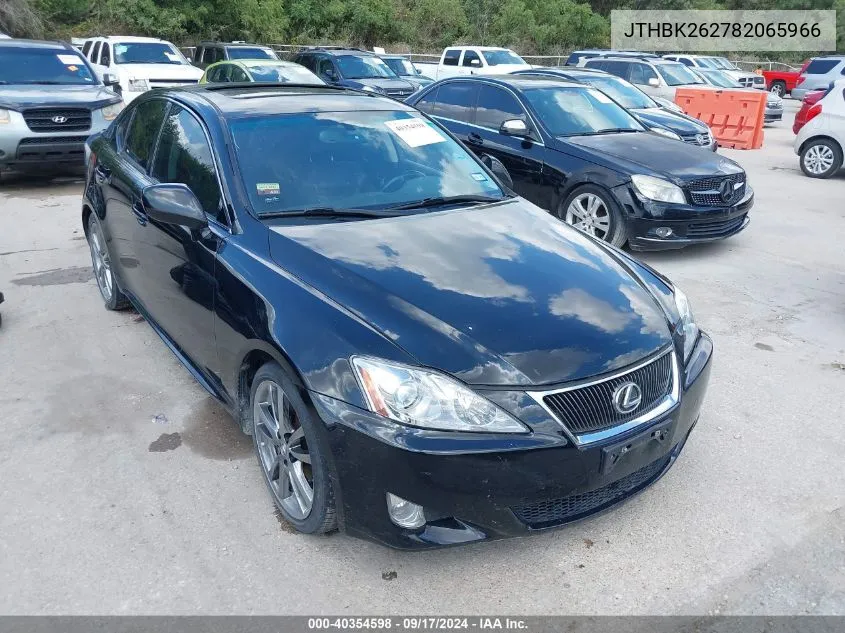 2008 Lexus Is 250 VIN: JTHBK262782065966 Lot: 40354598