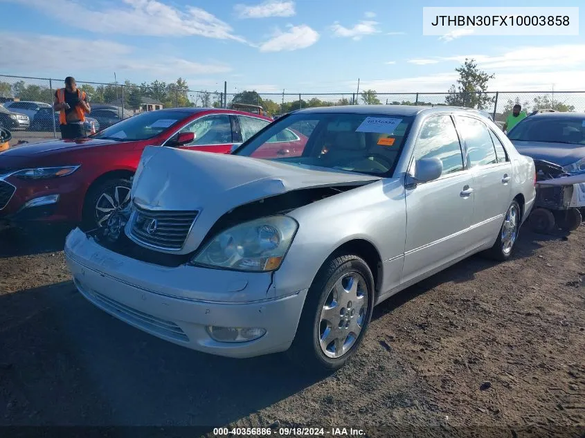 2001 Lexus Ls 430 VIN: JTHBN30FX10003858 Lot: 40356886