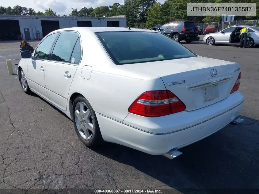 JTHBN36F240135587 2004 Lexus Ls 430