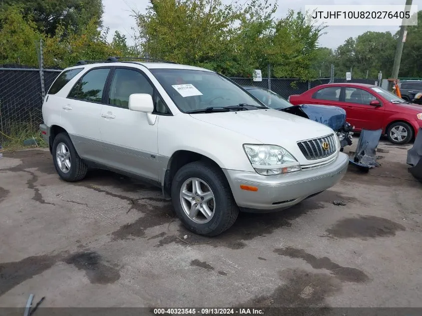 2002 Lexus Rx 300 VIN: JTJHF10U820276405 Lot: 40323545