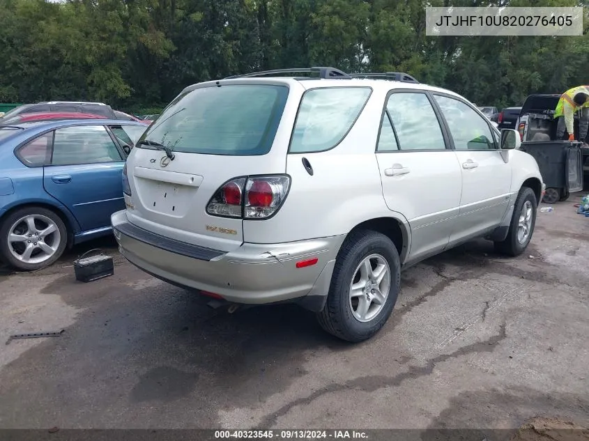 2002 Lexus Rx 300 VIN: JTJHF10U820276405 Lot: 40323545