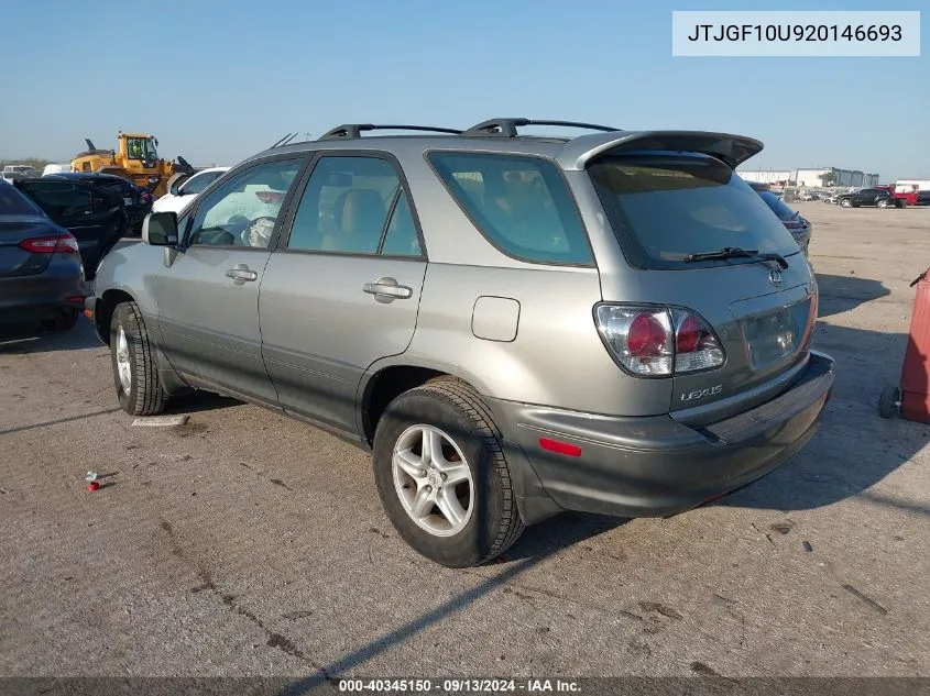 JTJGF10U920146693 2002 Lexus Rx 300