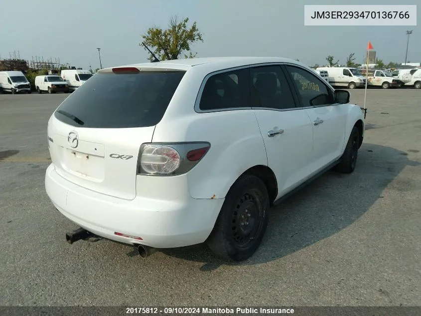 JM3ER293470136766 2007 Mazda Cx -7 Gs