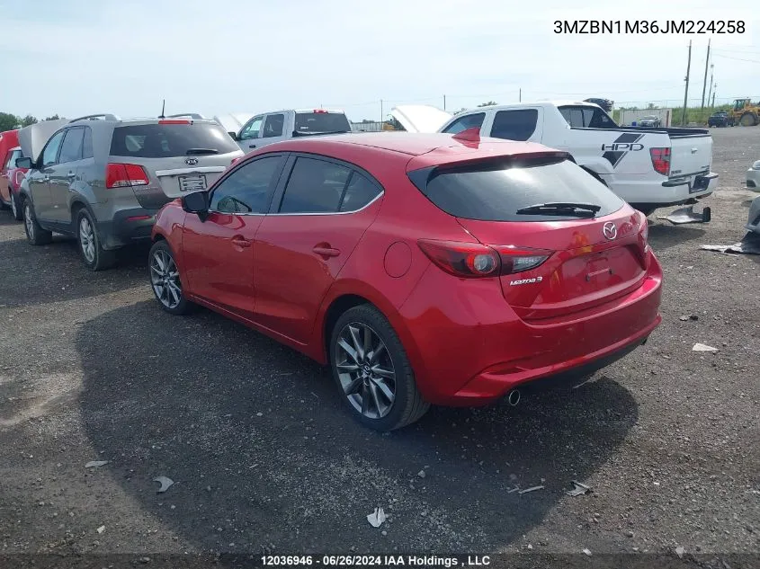 3MZBN1M36JM224258 2018 Mazda Mazda3 Sport