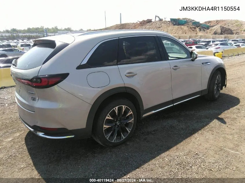 2024 Mazda Cx-90 Phev Premium VIN: JM3KKDHA4R1150554 Lot: 40119424