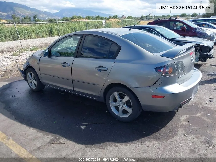 2006 Mazda Mazda3 I VIN: JM1BK32F061409575 Lot: 40372049