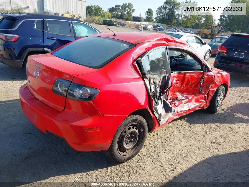 2007 Mazda 3 I VIN: JM1BK12F571732333 Lot: 40367401