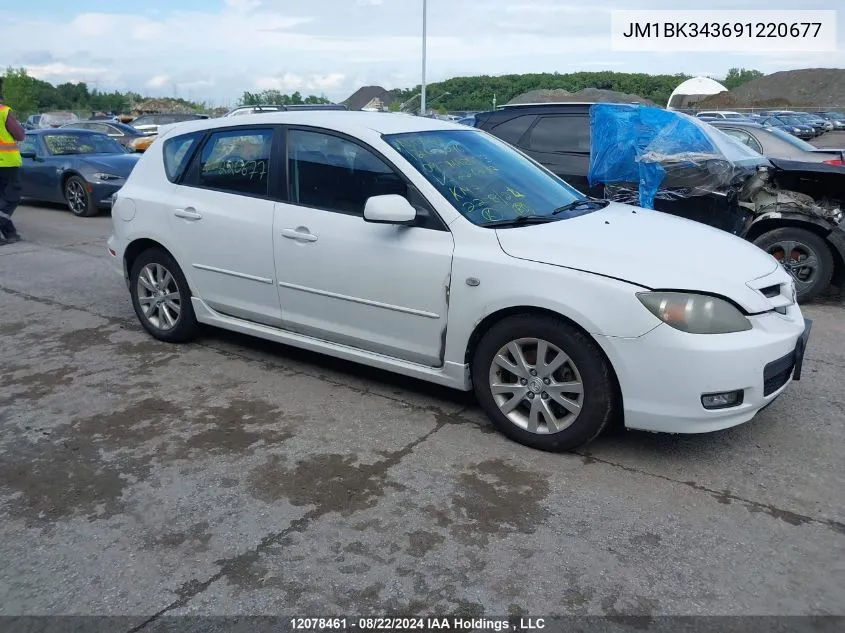 JM1BK343691220677 2009 Mazda Mazda3