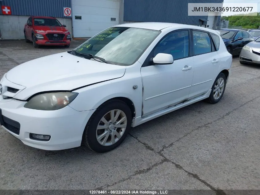 JM1BK343691220677 2009 Mazda Mazda3