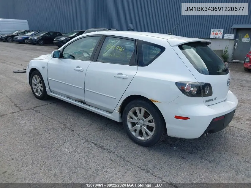 JM1BK343691220677 2009 Mazda Mazda3