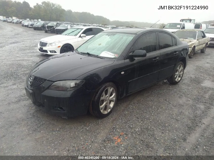 2009 Mazda 3 I VIN: JM1BK32F191224990 Lot: 40345200