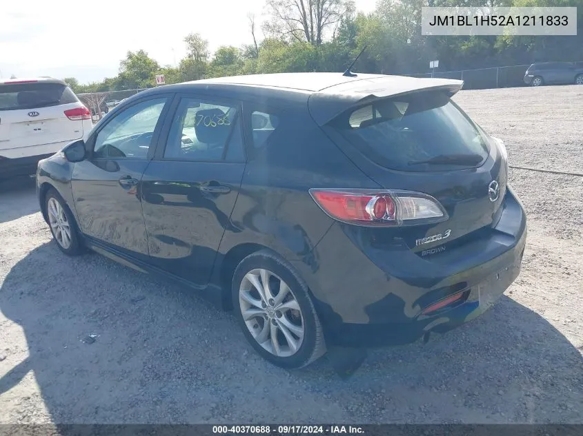 2010 Mazda Mazda3 S Sport VIN: JM1BL1H52A1211833 Lot: 40370688