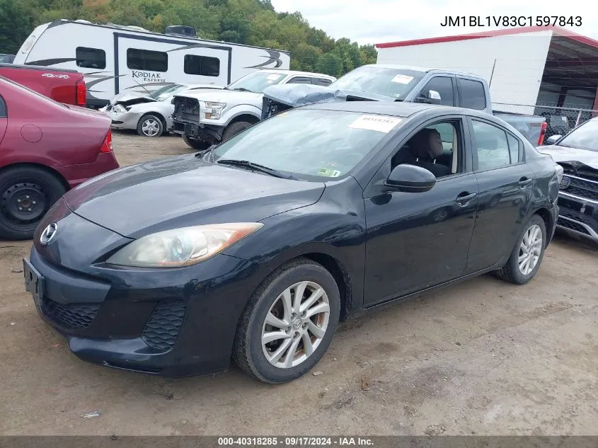 2012 Mazda Mazda3 I Touring VIN: JM1BL1V83C1597843 Lot: 40318285