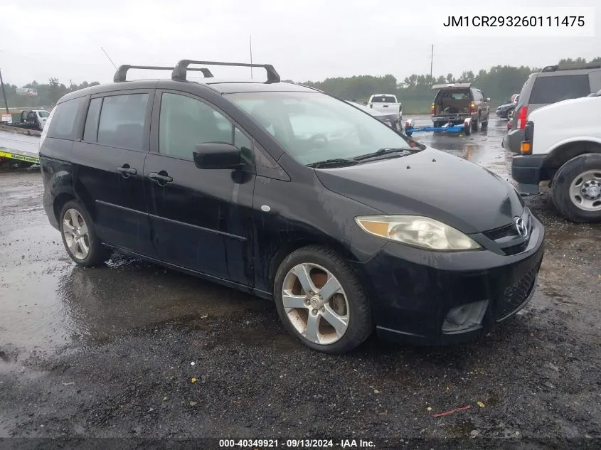 JM1CR293260111475 2006 Mazda Mazda5 Sport