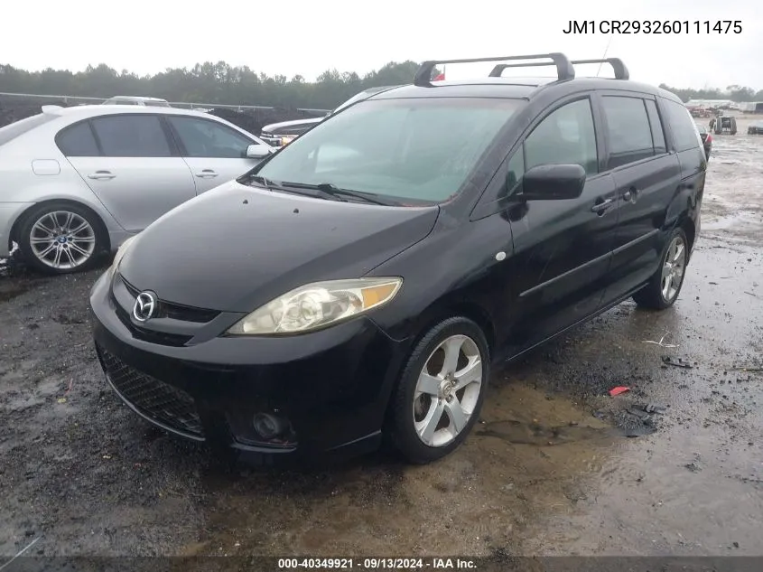 2006 Mazda Mazda5 Sport VIN: JM1CR293260111475 Lot: 40349921