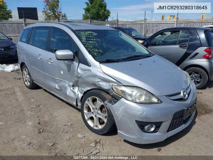 2008 Mazda 5 VIN: JM1CR293280318645 Lot: 12077288