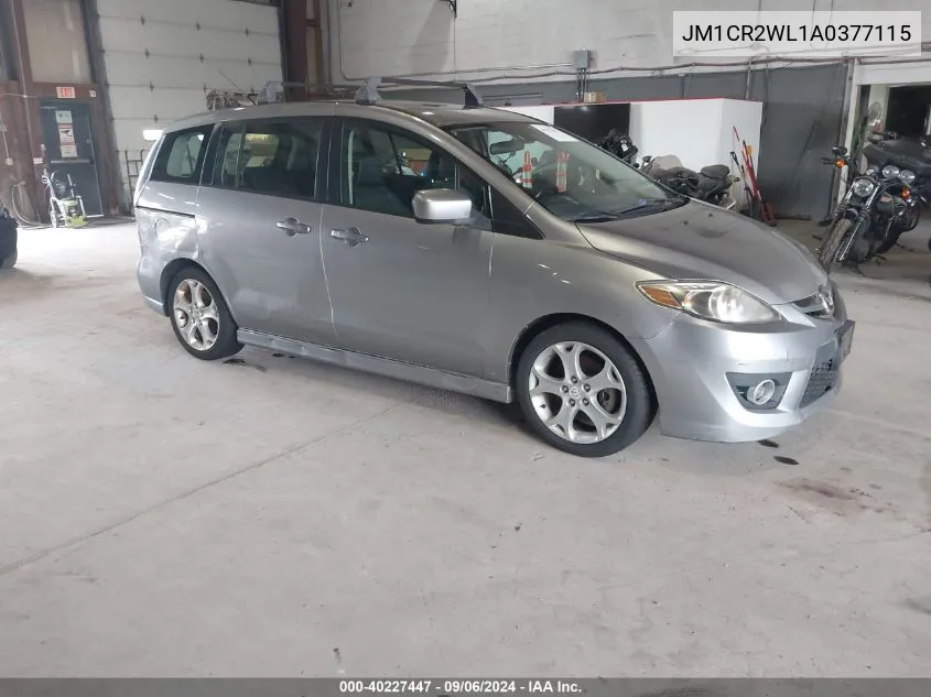 2010 Mazda Mazda5 Grand Touring VIN: JM1CR2WL1A0377115 Lot: 40227447