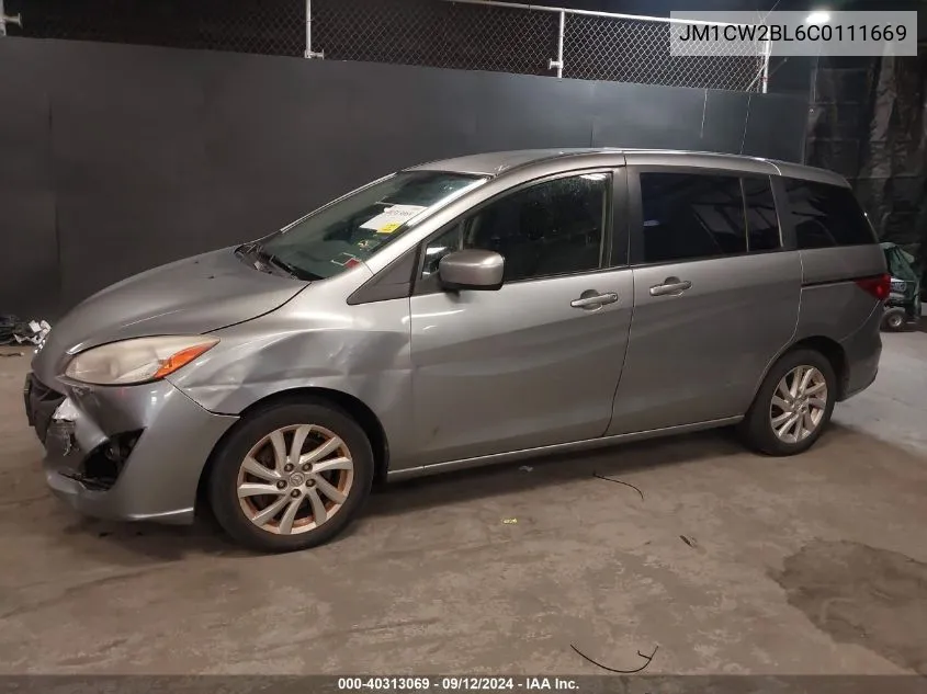 JM1CW2BL6C0111669 2012 Mazda Mazda5 Sport