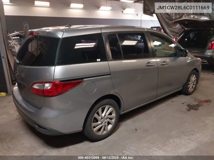 JM1CW2BL6C0111669 2012 Mazda Mazda5 Sport