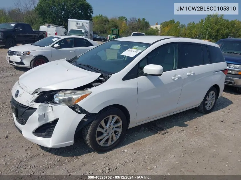 2012 Mazda Mazda5 Sport VIN: JM1CW2BL8C0105310 Lot: 40325752