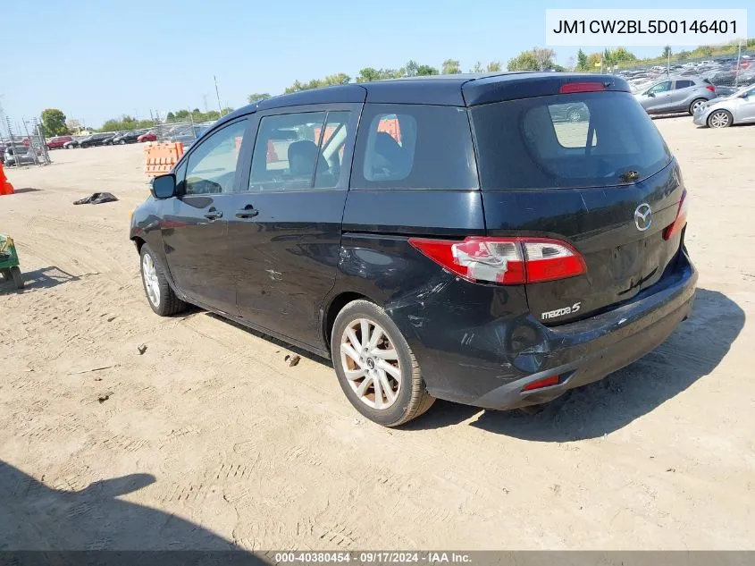 2013 Mazda Mazda5 Sport VIN: JM1CW2BL5D0146401 Lot: 40380454