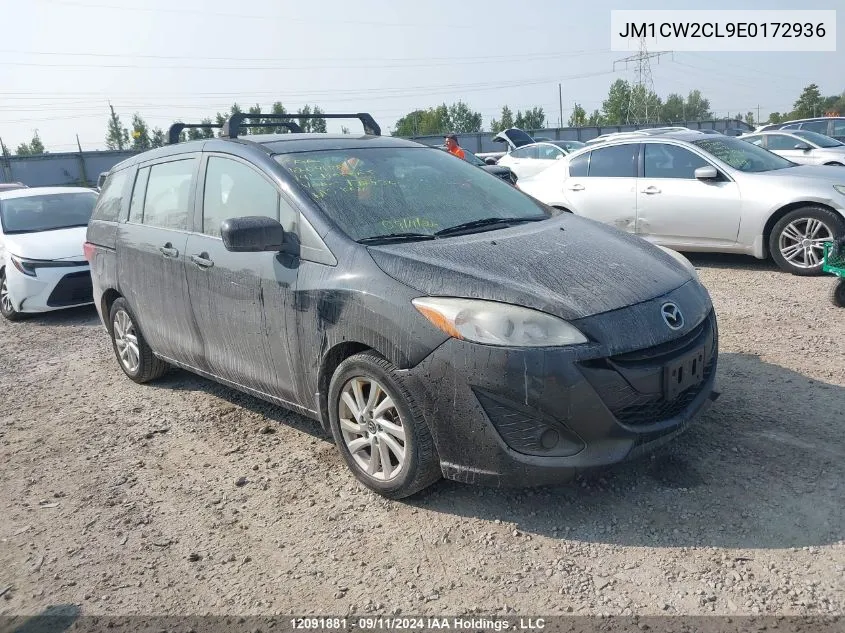 2014 Mazda 5 Touring VIN: JM1CW2CL9E0172936 Lot: 12091881