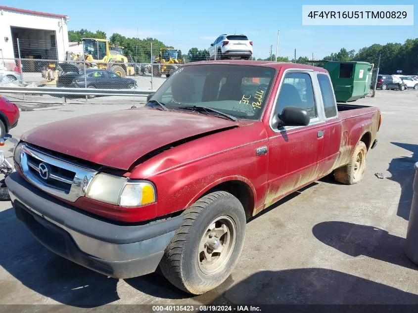 2001 Mazda B3000 Ds/Se VIN: 4F4YR16U51TM00829 Lot: 40135423