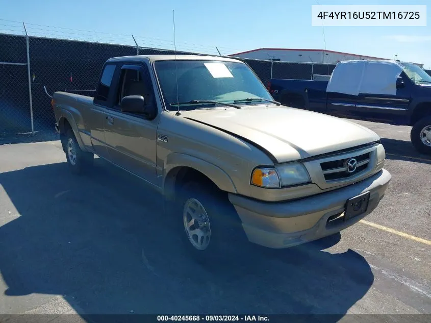 4F4YR16U52TM16725 2002 Mazda B3000 Ds